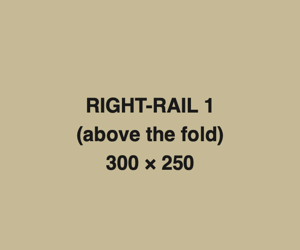 Right rail 1, above the fold