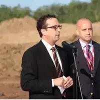 Eric Clarke [r.] next to brother Todd: They didn't even blink an eye about our expansion proposal.