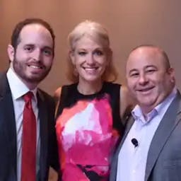 Kellyanne Conway, flanked by Marc Cohen and Brian Hamburger, uttered not a word related to DOL, Dodd Frank or any other RIA-related matter.