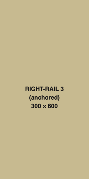 Right rail 3, anchored